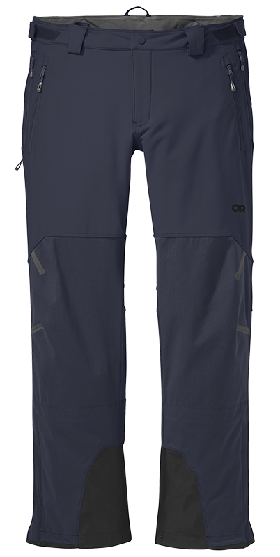 outdoor research trailbreaker softshell backcountry ski pants product shot