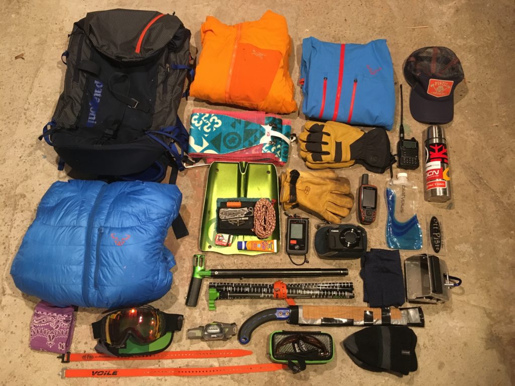 backcountry ski packing list